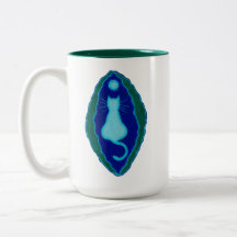 Pussy Kat gudinna Yoni Art Mugg