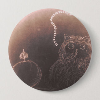 Pussy-katt i glatt blixt knapp