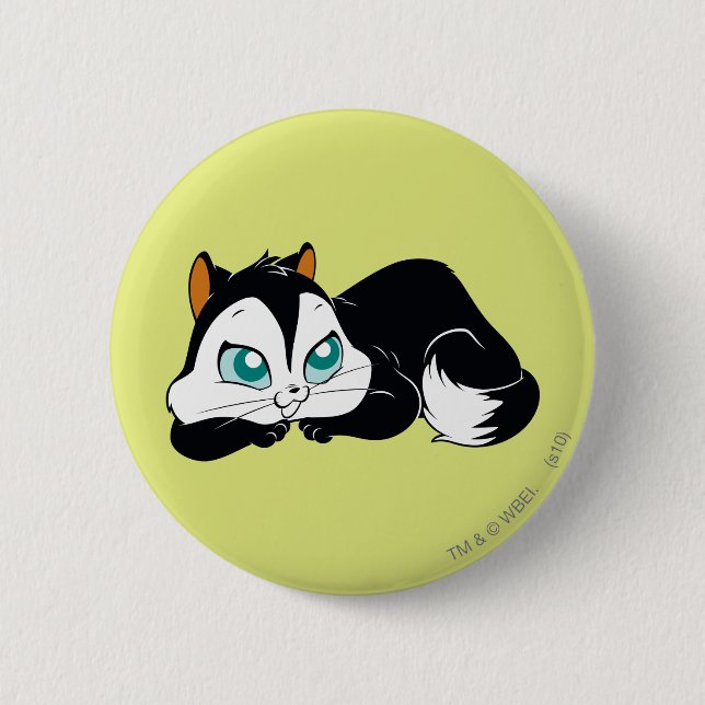 Pussyfoot Cute Kattunge Knapp (Framsida)
