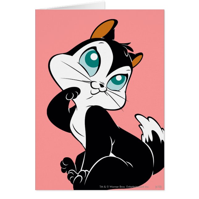 Pussyfot Darling Kattunge Hälsningskort (Framsidan)