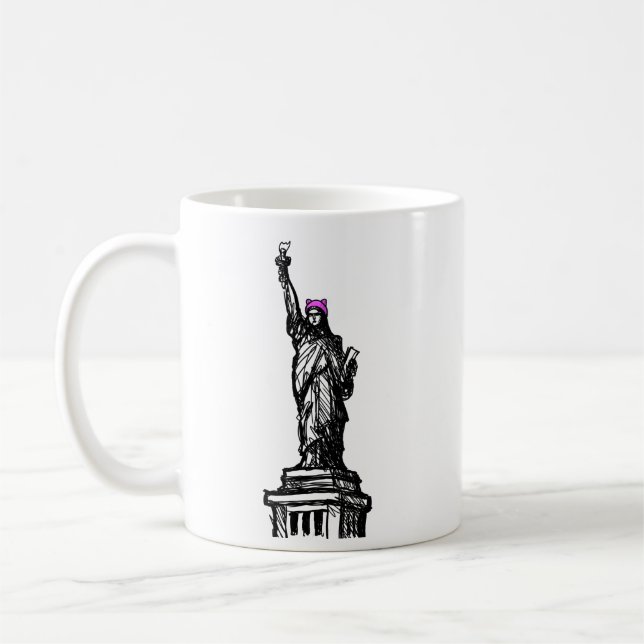 Pussyhattfrihet Kaffemugg (Vänster)