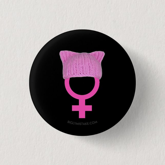 Pussyhattkvinnor driver knapp (Framsida)
