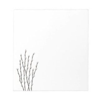 Pussywillow Grenar Botanical Art Anteckningsblock