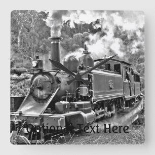 Pustande motor för smalt mätinstrumentångatåg fyrkantig klocka