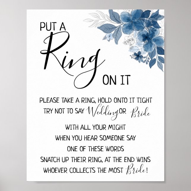 Put a Ring on it eucalyptus greenery Poster (Framsidan)