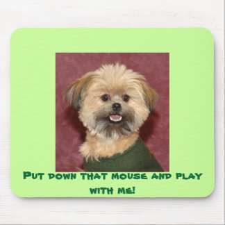 Put besegrar den mus och leker med mig! musmatta