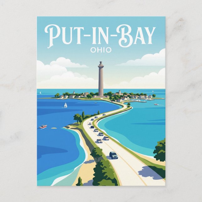 Put-in-Bay USA Vykort (Framsida)