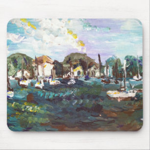 Put-n-Bay Sjö Erie Island Painting #2 Musmatta