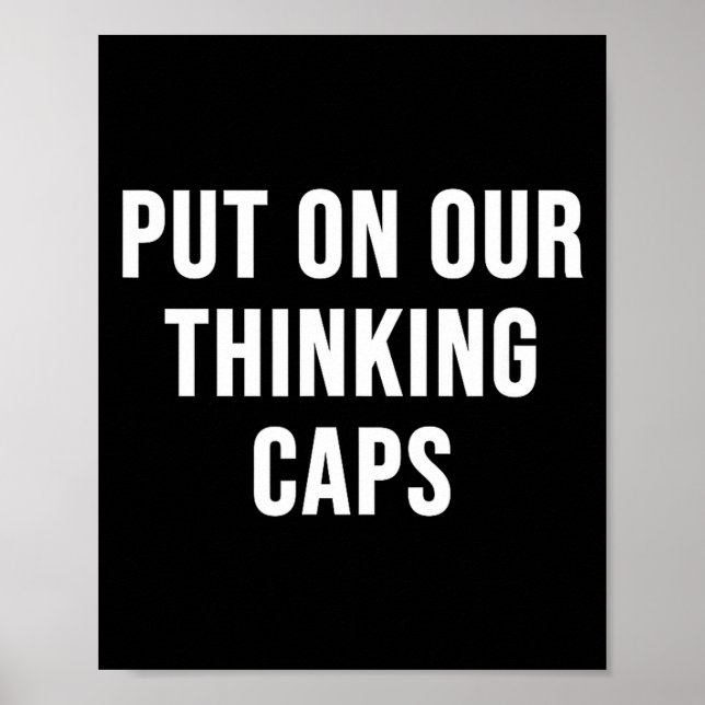 Put On Our Thinking Caps  Poster (Framsidan)