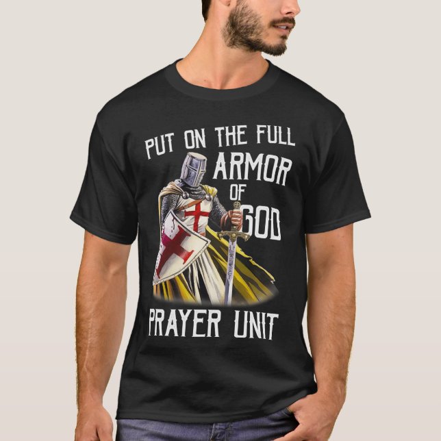 Put On The Full Armor Of God Christian Religious Q T Shirt (Framsida)