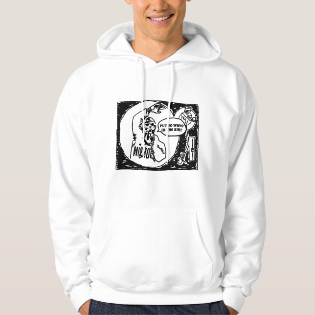"Put Yo Wave In The Air" Hoodie (Framsida)