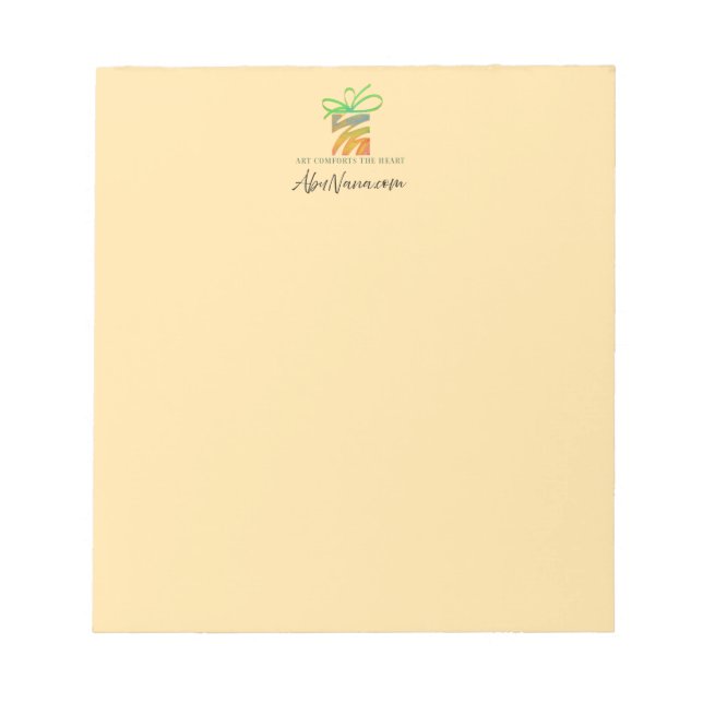 Put Your Logo Here Tablet Anteckningsblock (Framsida)