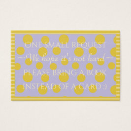 PutABook "Guld/Lavender", infoga kort/anpassa Visitkort