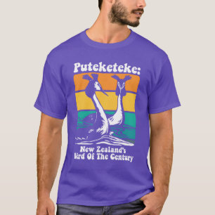 Puteketeke New Zealands Bird of the Century boy fu T Shirt