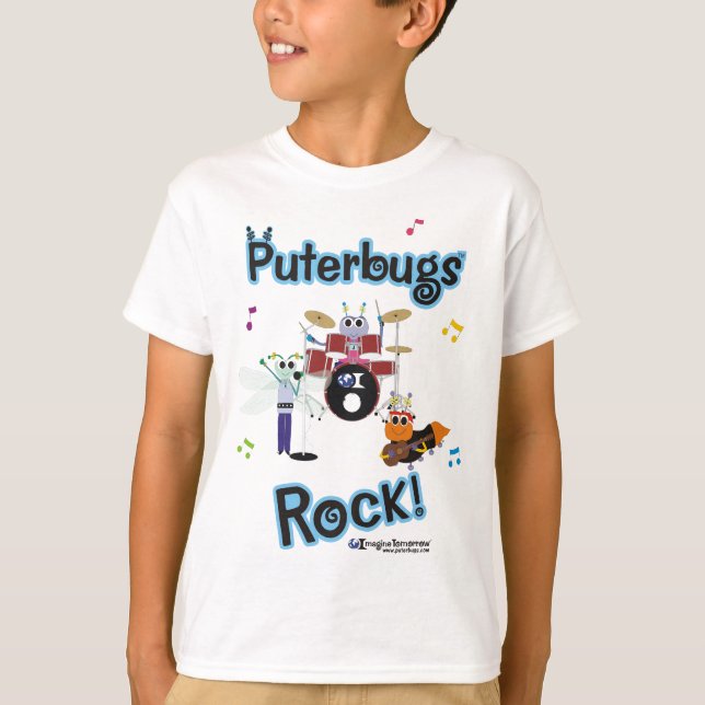 Puterbugs sten! tee shirt (Framsida)