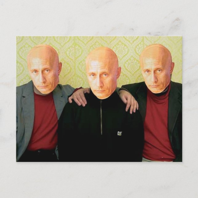 Putin В л а д и м и budgivningens periodiseringsöv Vykort (Framsida)