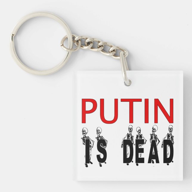 Putin är död nyckelkedja! (Framsidan)