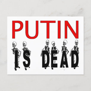 Putin Är Död Postkort! Vykort
