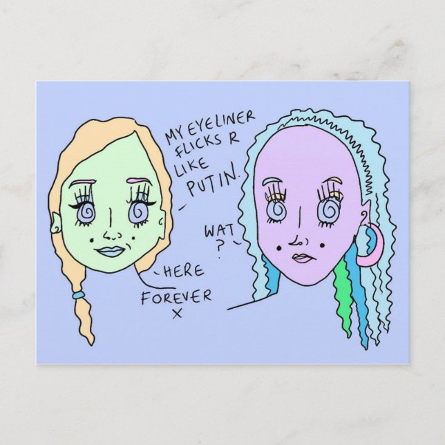 Putin Baby | Skriv ut vykort | #överhörd (Framsida)