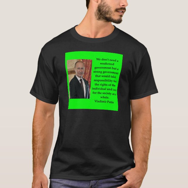 putin citationstecken tee (Framsida)