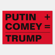 Putin + Comey = Trumpsignatur, tvåsidig