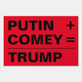 Putin + Comey = Trumpsignatur, tvåsidig