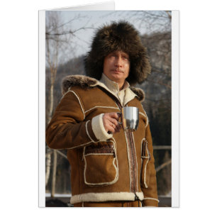 Putin dricka! hälsningskort
