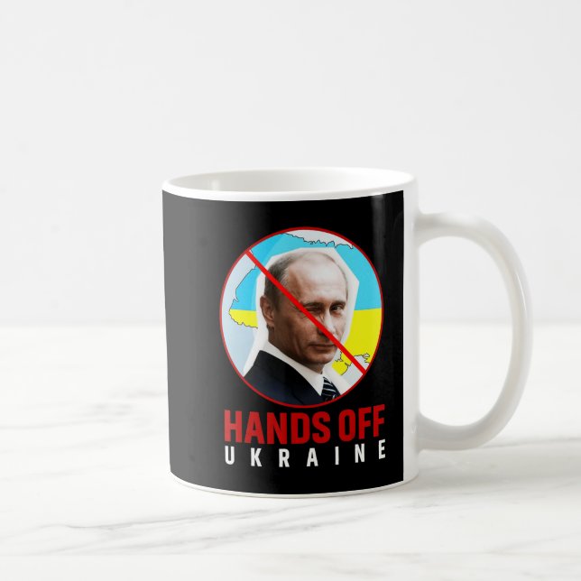 Putin Händer av Ukraina Kaffemugg (Höger)