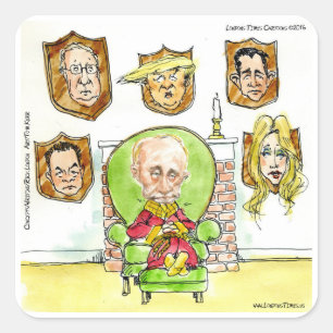 Putin, jakten får inte min president att trampa fyrkantigt klistermärke