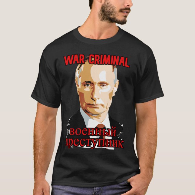 Putin: Krig T Shirt (Framsida)