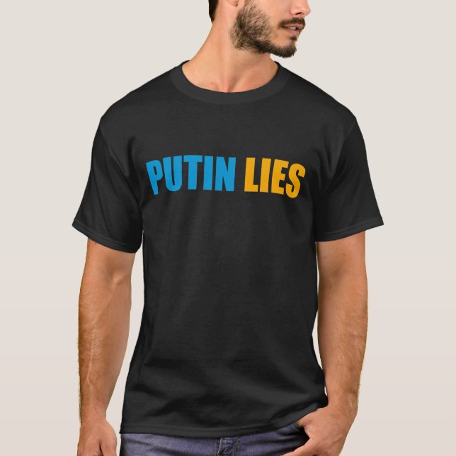 Putin ljuger t shirt (Framsida)