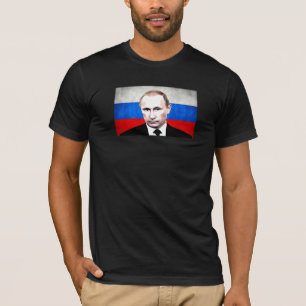 Putin med flagga t-shirt