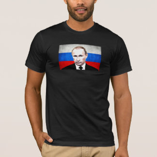 Putin med flagga tröja