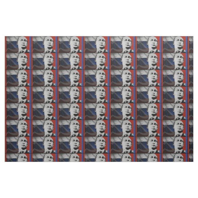 Putin med ryska flaggan tyg (Fat Quarter)
