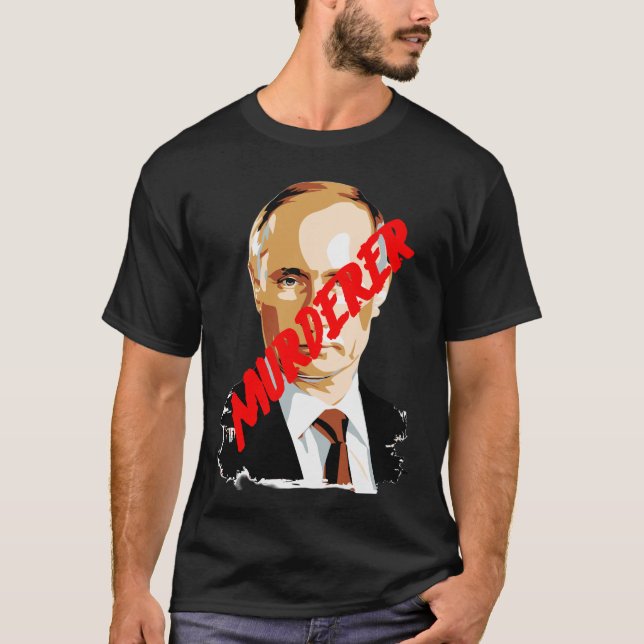 putin-mördare t shirt (Framsida)