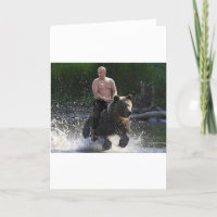 Putin rider en björn!