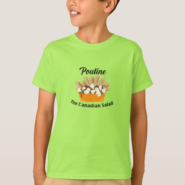 Putine, den kanadensiska saladen - Kids'Basic T-Sh T Shirt (Framsida)