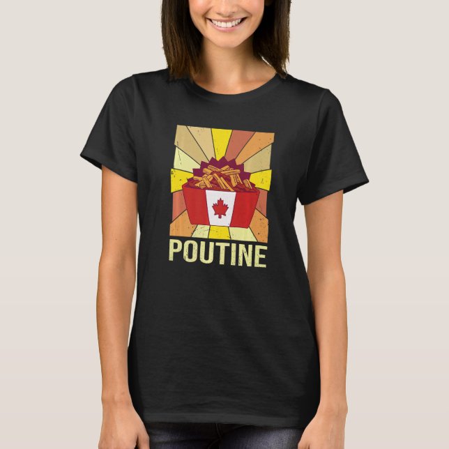 Putine-offert för en Quebec-port T Shirt (Framsida)