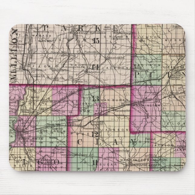 Putnam County och Vigo County Musmatta (Framsidan)