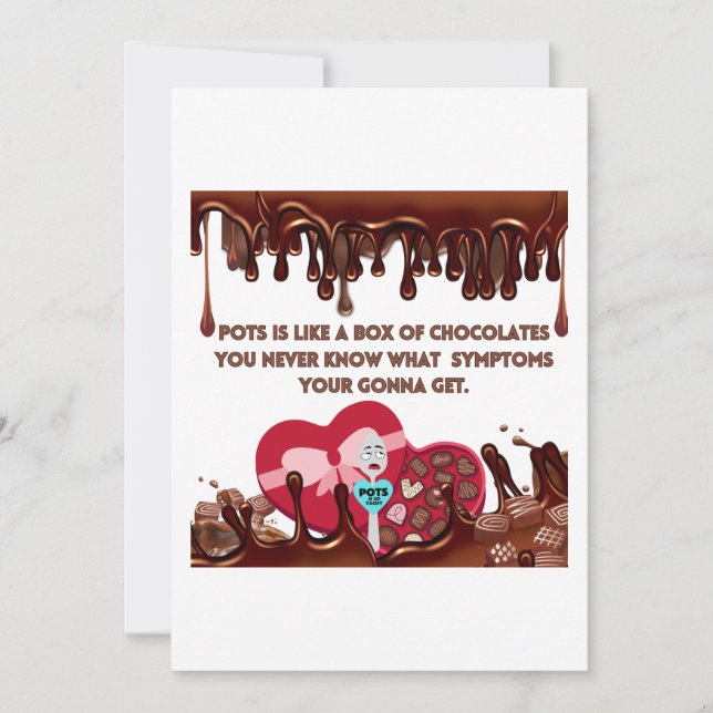 Puts är som en låda av choklad inbjudningar (Framsida)