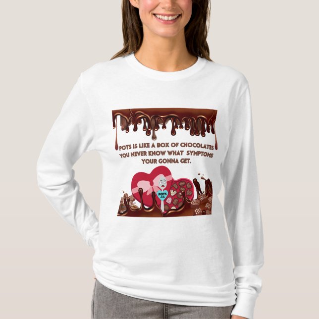 Puts är som en låda av choklad t shirt (Framsida)