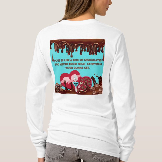 Puts är som en låda av choklad t shirt (Baksida)