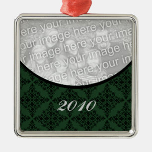 Putsad Helgdag Damask Premium Square Ornament