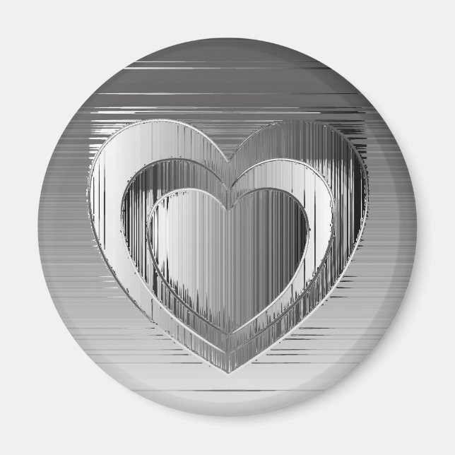 Putsade kromhjärtan magnet (Framsidan)