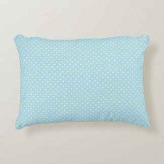 Putsljus Cyan Aqua Blue och Polka dots Prydnadskudde