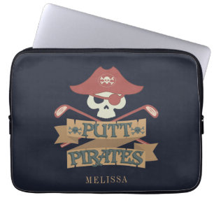 Putt Pirater Golfing Hobby Sports Laptop Fodral