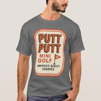 Putt Putt Mini Golf Retro 1980-tal T Shirt