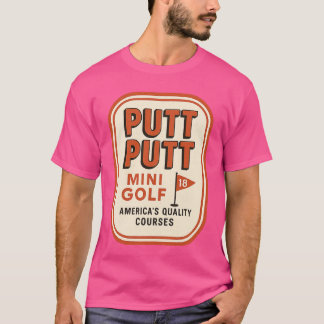 Putt Putt Mini Golf Retro 1980-talet T Shirt