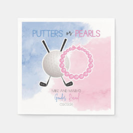 Putters eller Pearls Gender Reveal Party Pappersservett