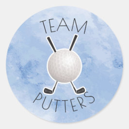 Putters eller Pearls gender visar party Runt Klistermärke